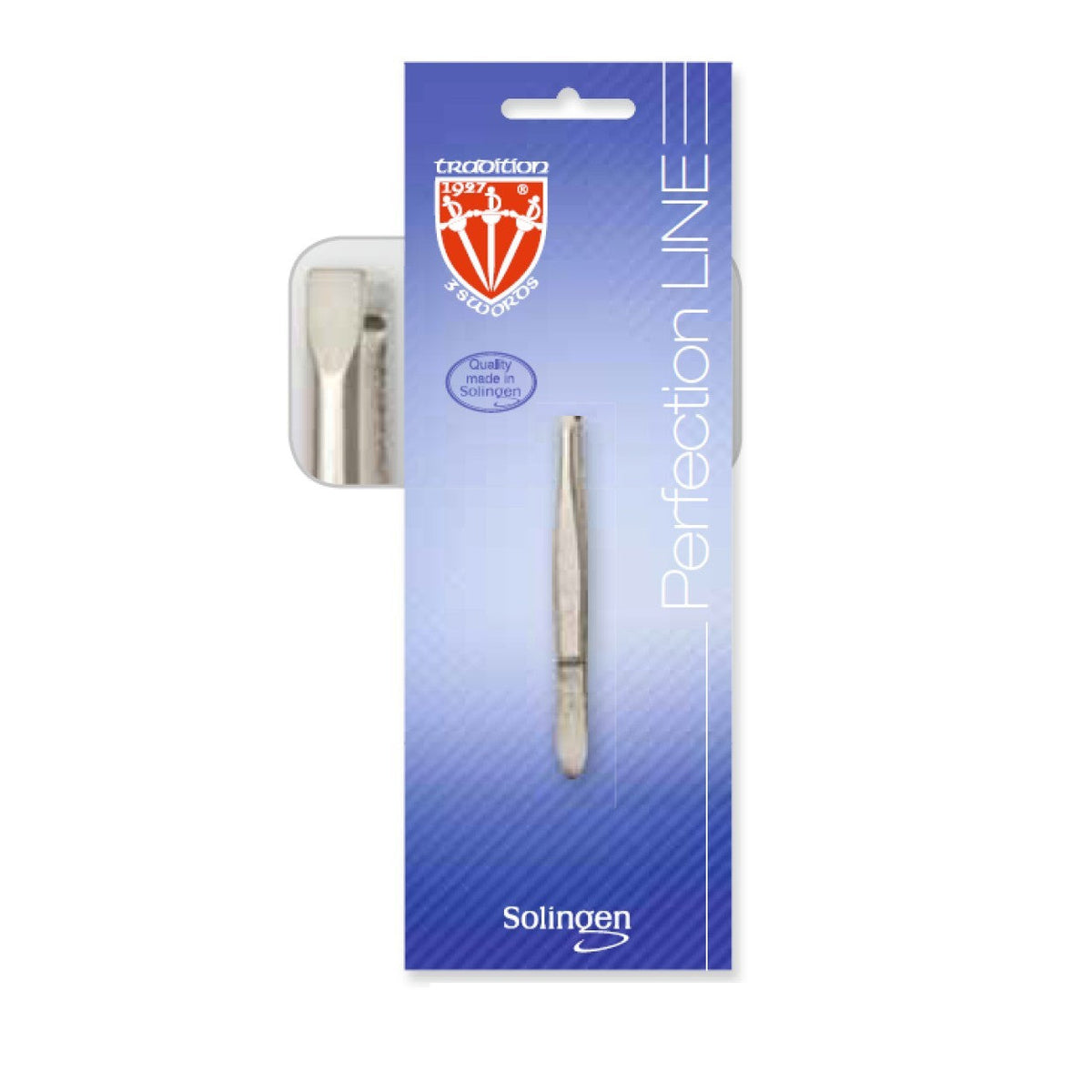 Kellermann 3 Swords Tweezers | Steel | Straight-Edged for Plucking | 7.5cm
