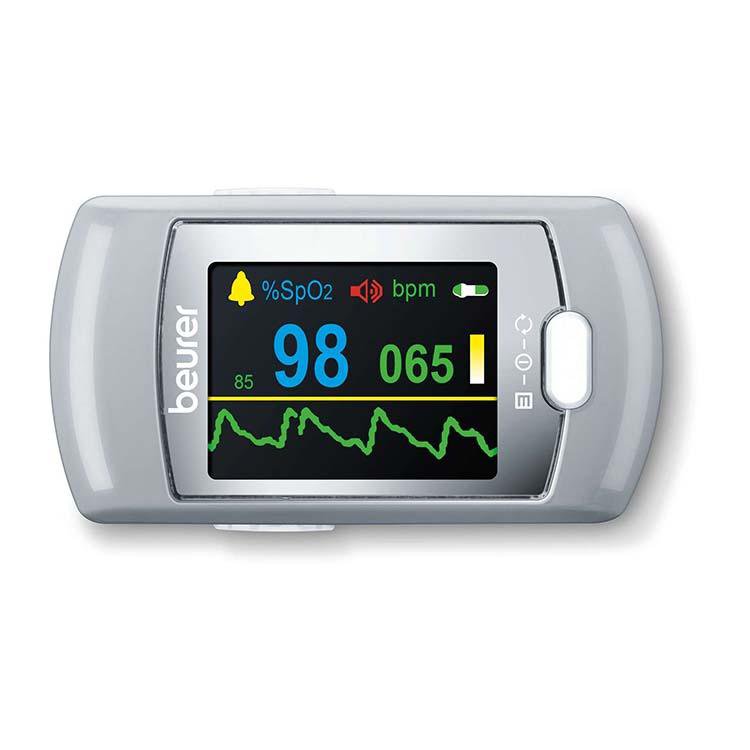 Beurer Germany PO 80 Rechargeable Pulse Oximeter: SpO2 Oxygen Saturation & Heart Rate