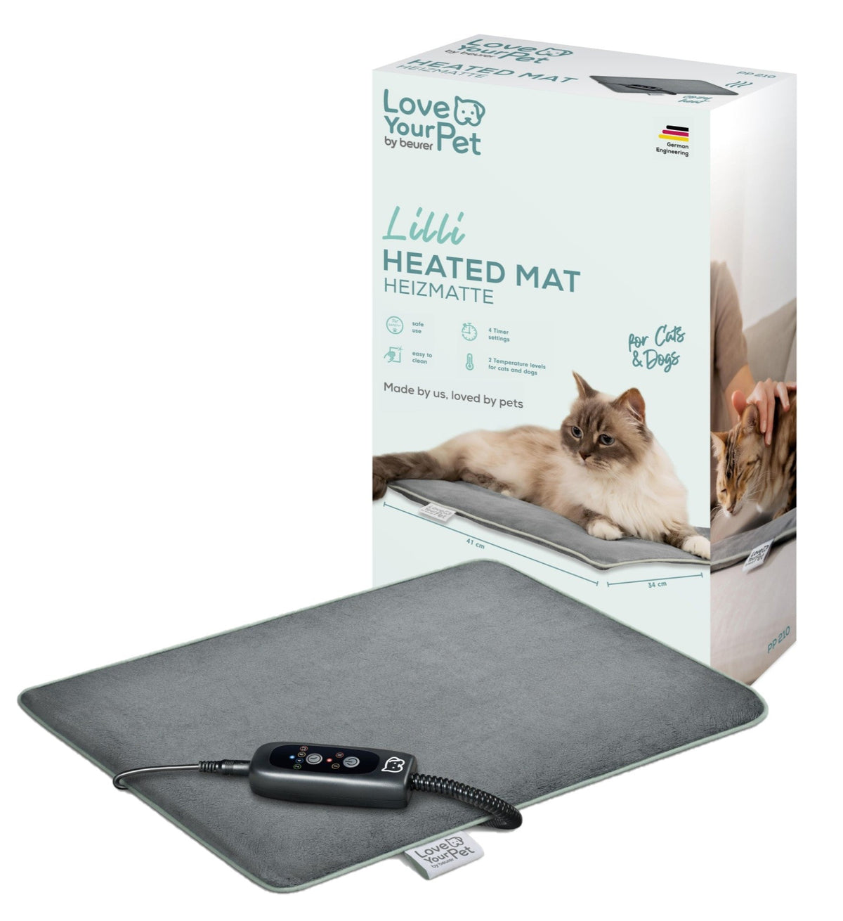 Love Your Pet by Beurer - Lilli - Small Pet Heating Mat for Dogs & Cats - 41 x 34 cm