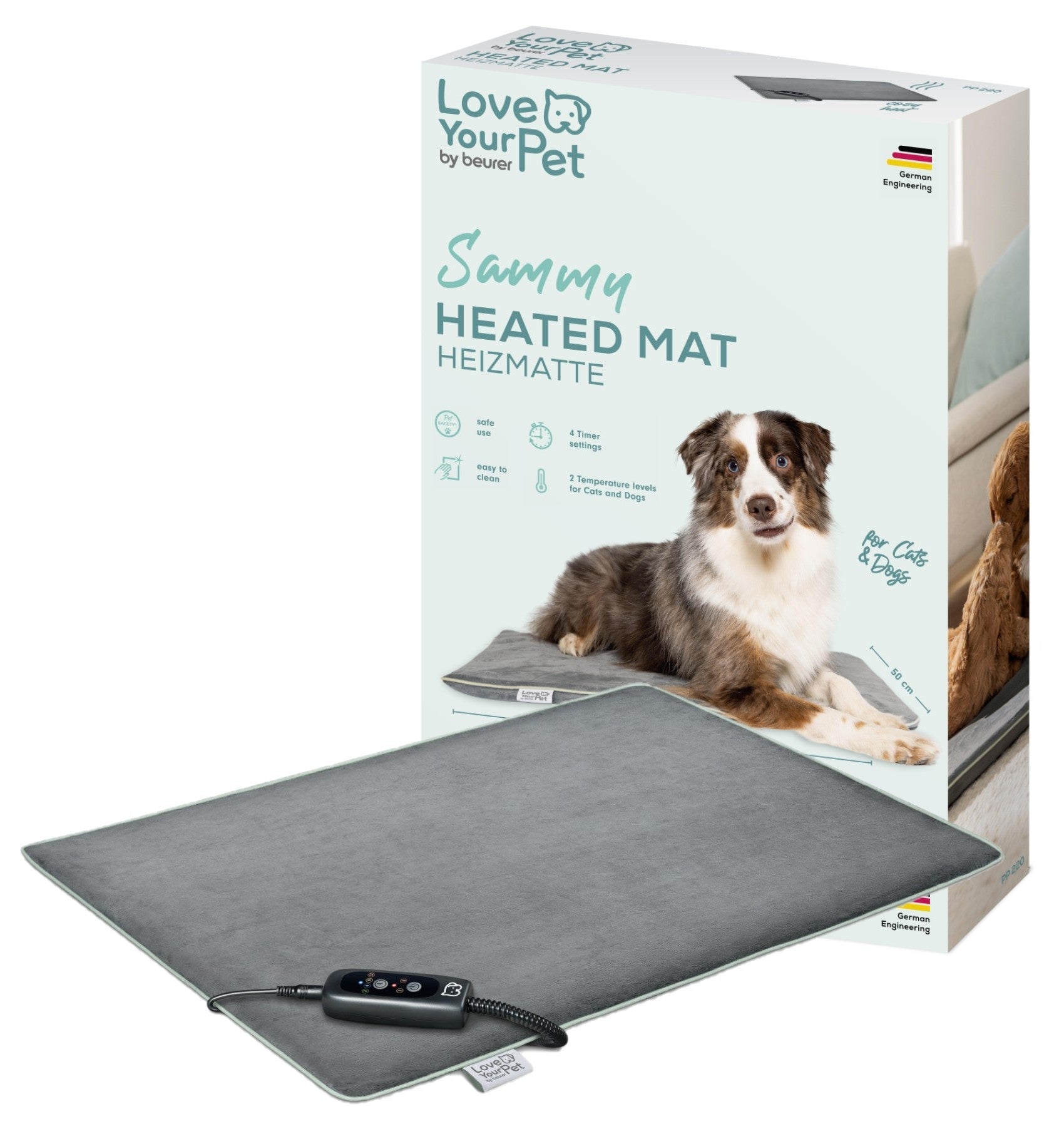 Love Your Pet by Beurer - Sammy - Large Pet Heating Mat for Dogs & Cats - 65 x 50 cm