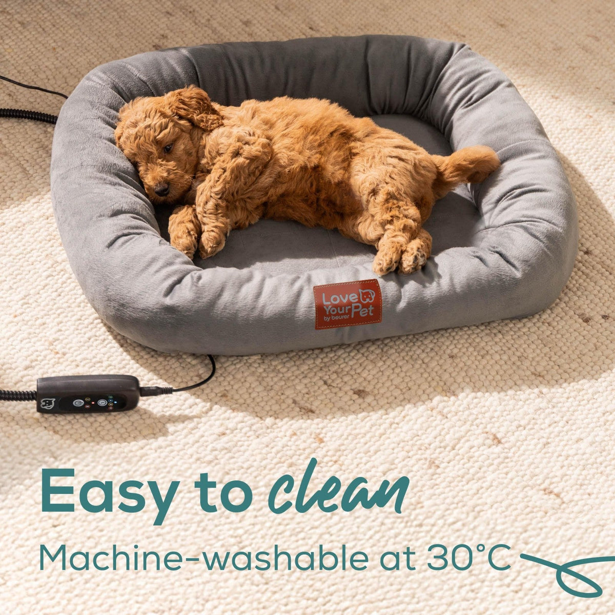 Love Your Pet by Beurer KIRA Heated Pet Bed for Dogs & Cats 58x50x10cm