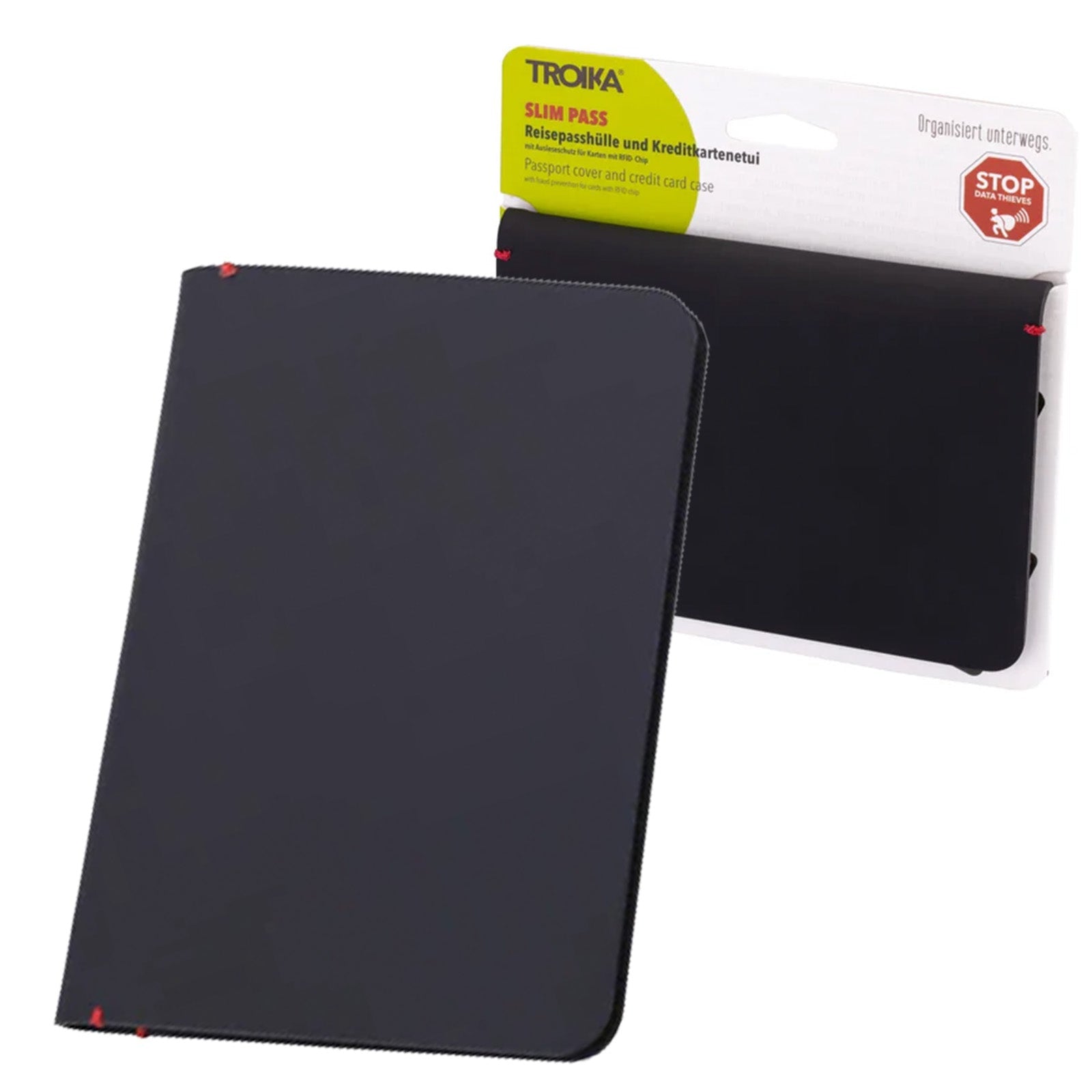 TROIKA Germany RFID Passport Cover | Card Case | Antibacterial Surface