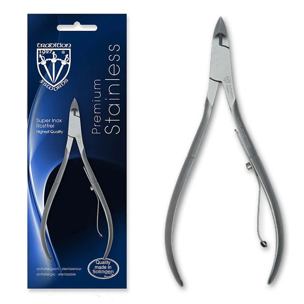Kellermann 3 Swords Cuticle Nippers | PS 2537 | Handmade | Highest Quality Rust Free Inox Stainless-Steel