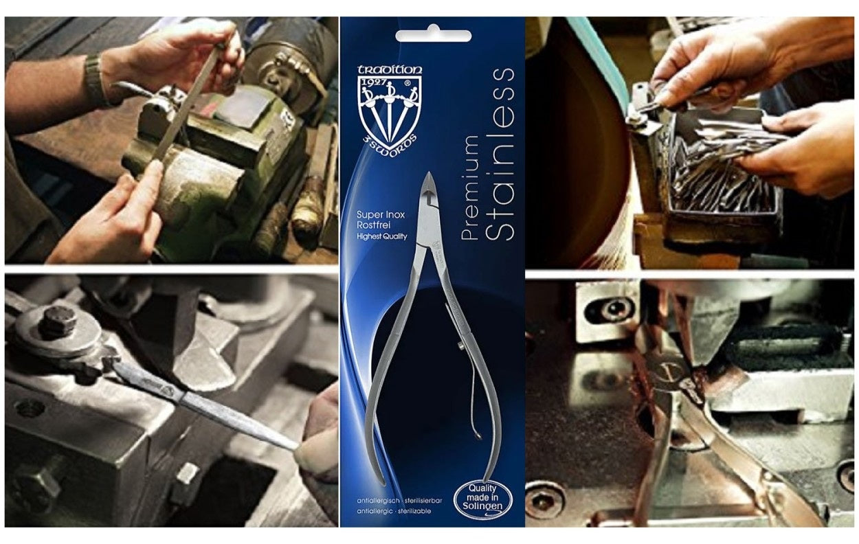 Kellermann 3 Swords Cuticle Nippers | PS 2537 | Handmade | Highest Quality Rust Free Inox Stainless-Steel