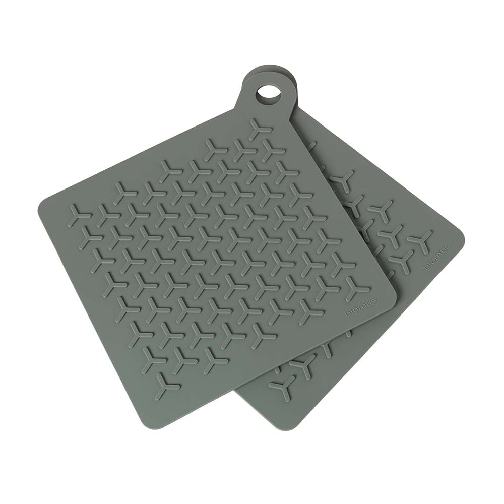 Blomus FLIP Pot Holder Set of 2 - Agave Green