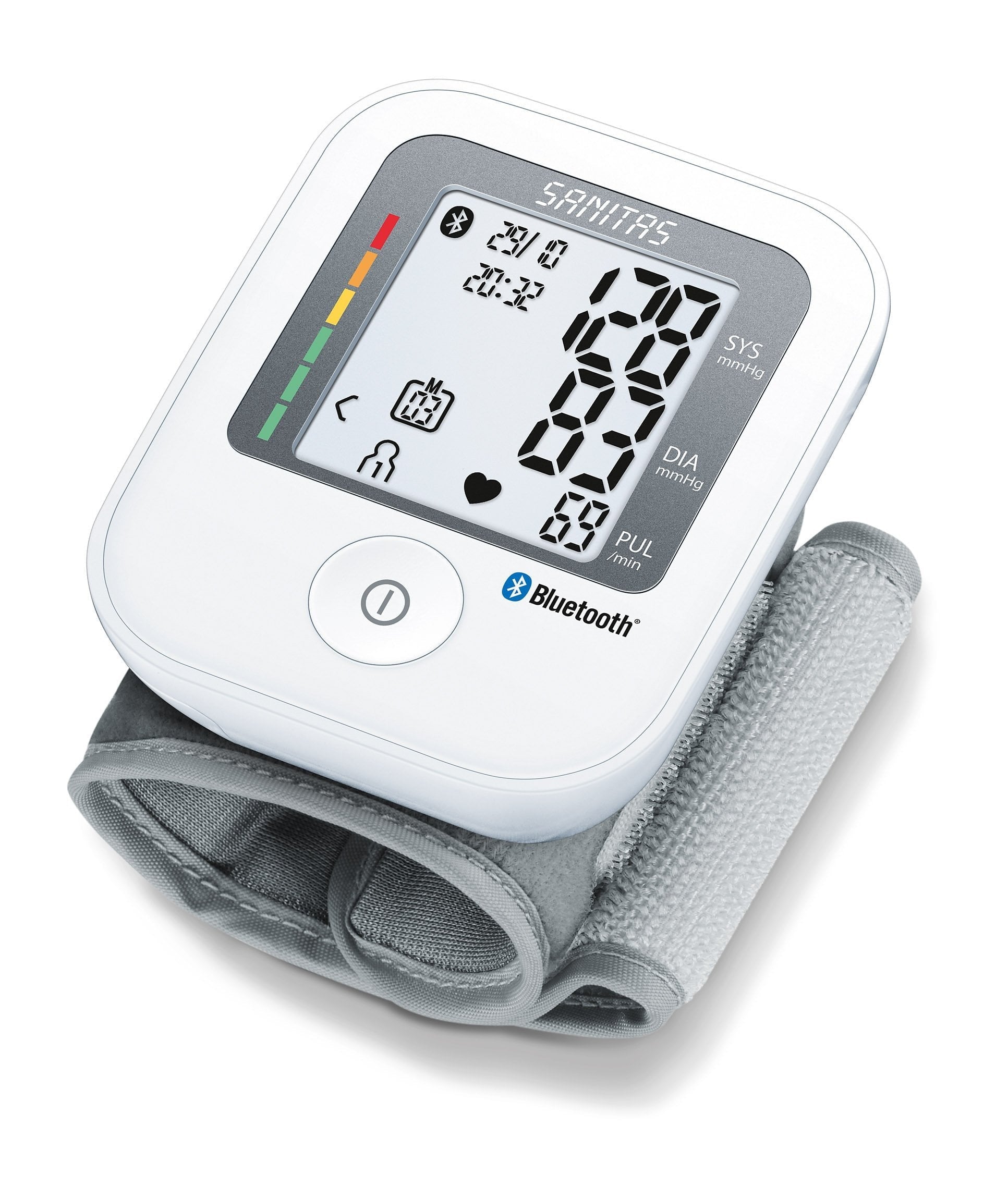 Sanitas Wrist Blood Pressure Monitor | Bluetooth App Connectivity | Arrhythmia Detection | SBC 53
