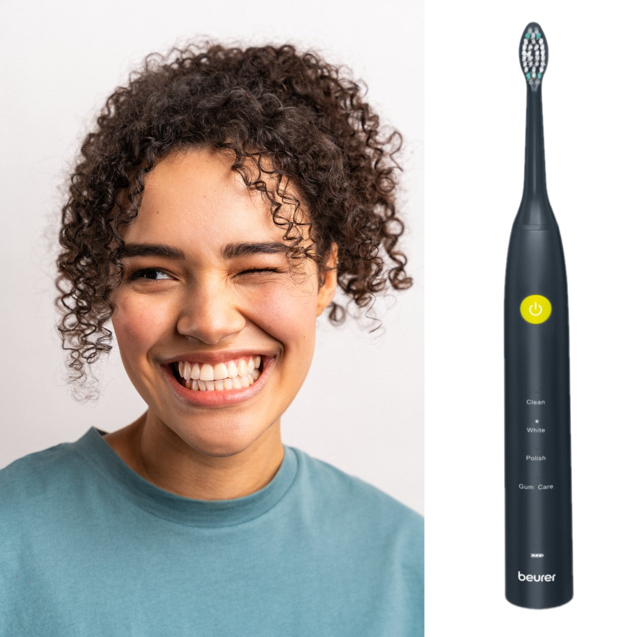 Beurer SC 30 Electric Toothbrush | Sonic Technology for Healthy Teeth & Gums | Eco-Friendly | Jet Black