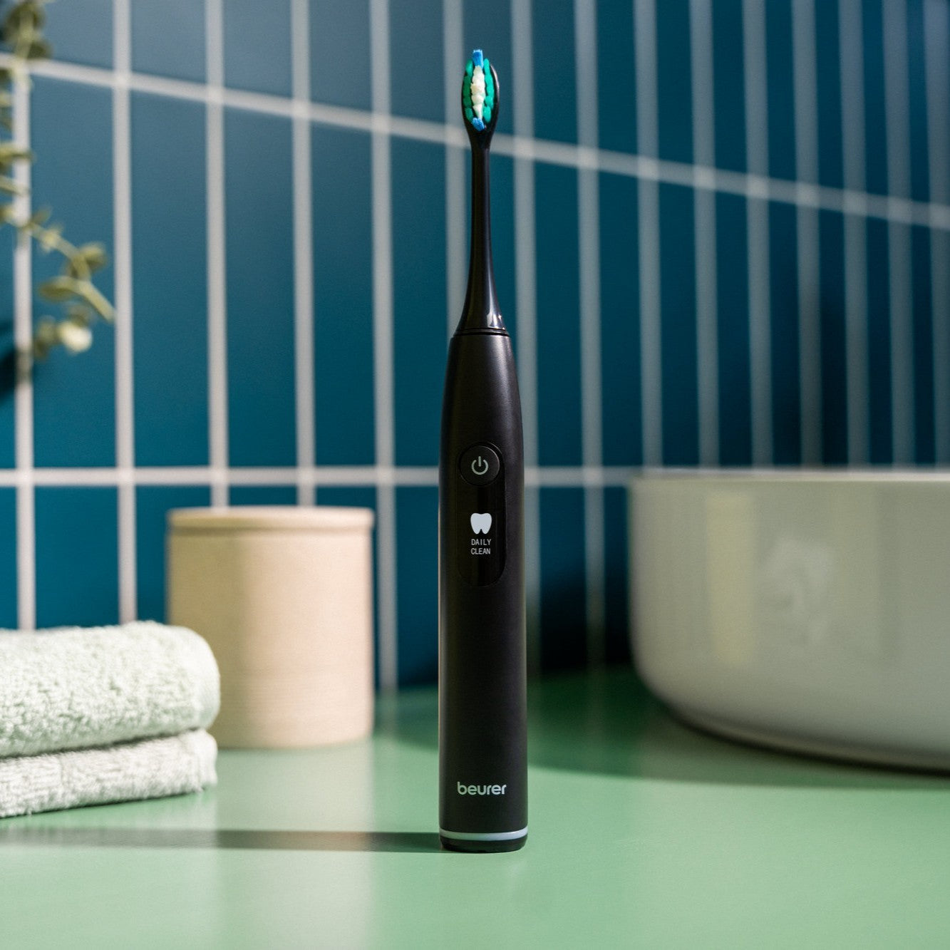 Beurer SC 50 Electric Toothbrush | Advanced Sonic Technology for Healthy Teeth & Gums | Eco-Friendly | Midnight Ink Black