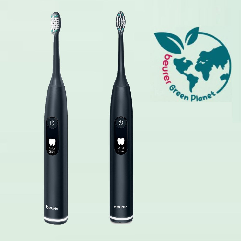 Beurer SC 50 Electric Toothbrush | Advanced Sonic Technology for Healthy Teeth & Gums | Eco-Friendly | Midnight Ink Black