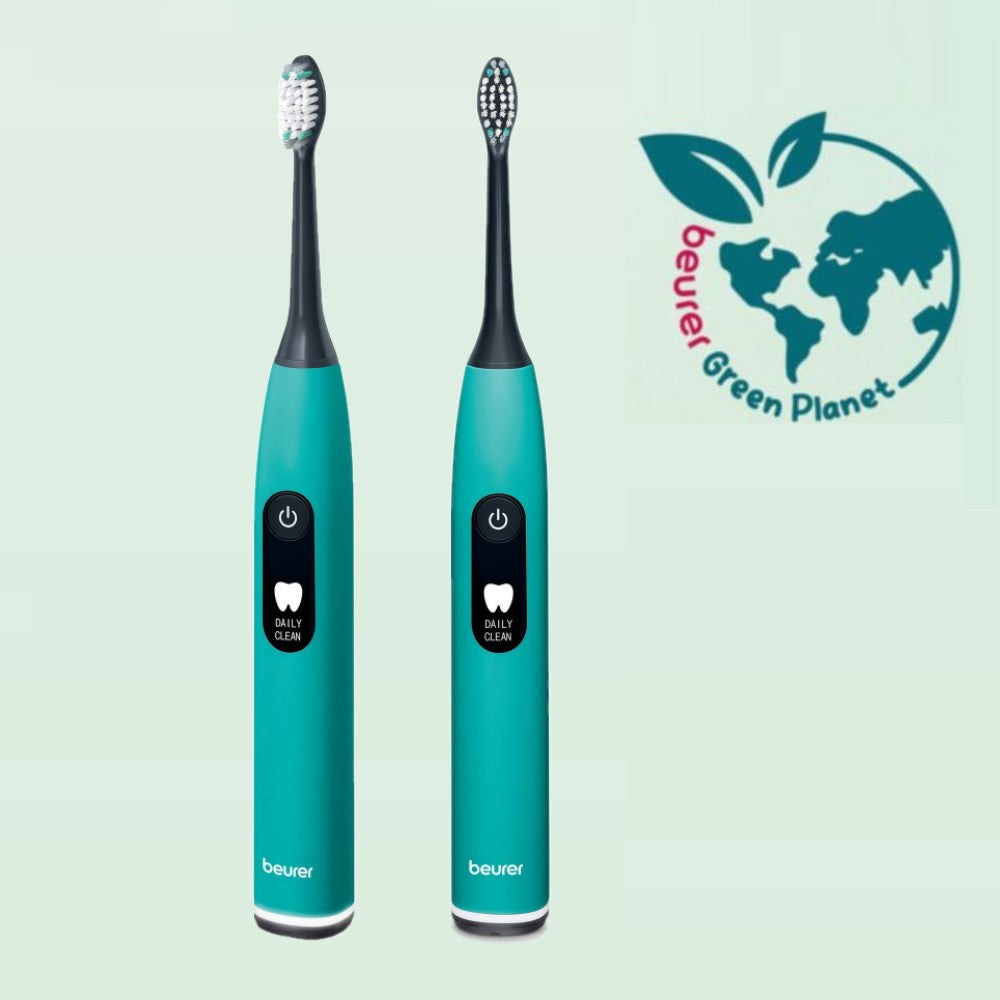 Beurer SC 50 Electric Toothbrush | Advanced Sonic Technology for Healthy Teeth & Gums | Eco-Friendly | Ocean Breeze Blue