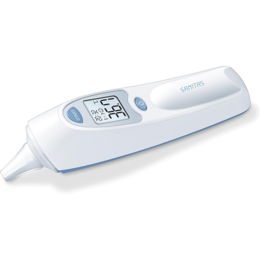 Demo - Sanitas Thermometer: Digital In-Ear Thermometer with Protective Caps SFT 53