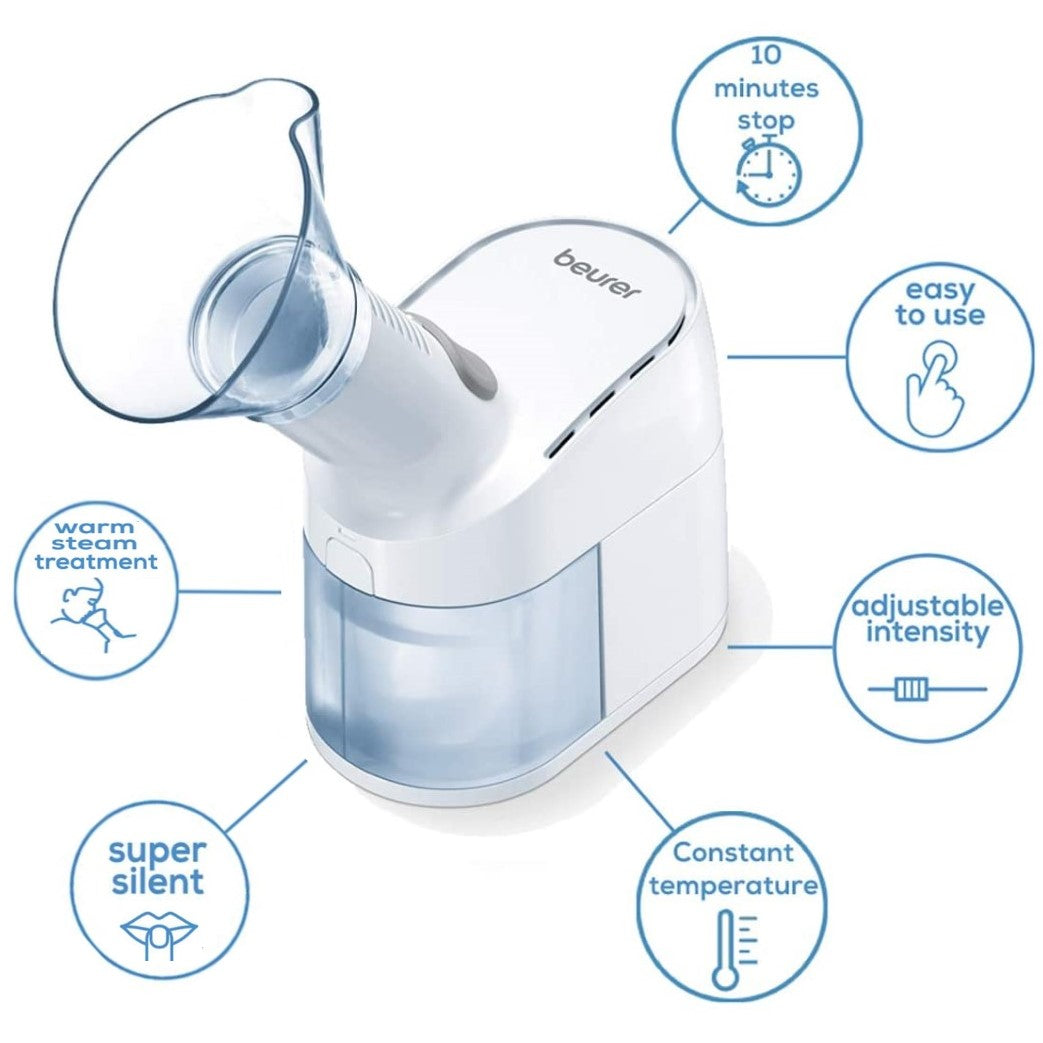 Demo - Beurer Steam Vaporiser & Inhaler: Ease Colds/Coughs or Facial Steamer SI 40