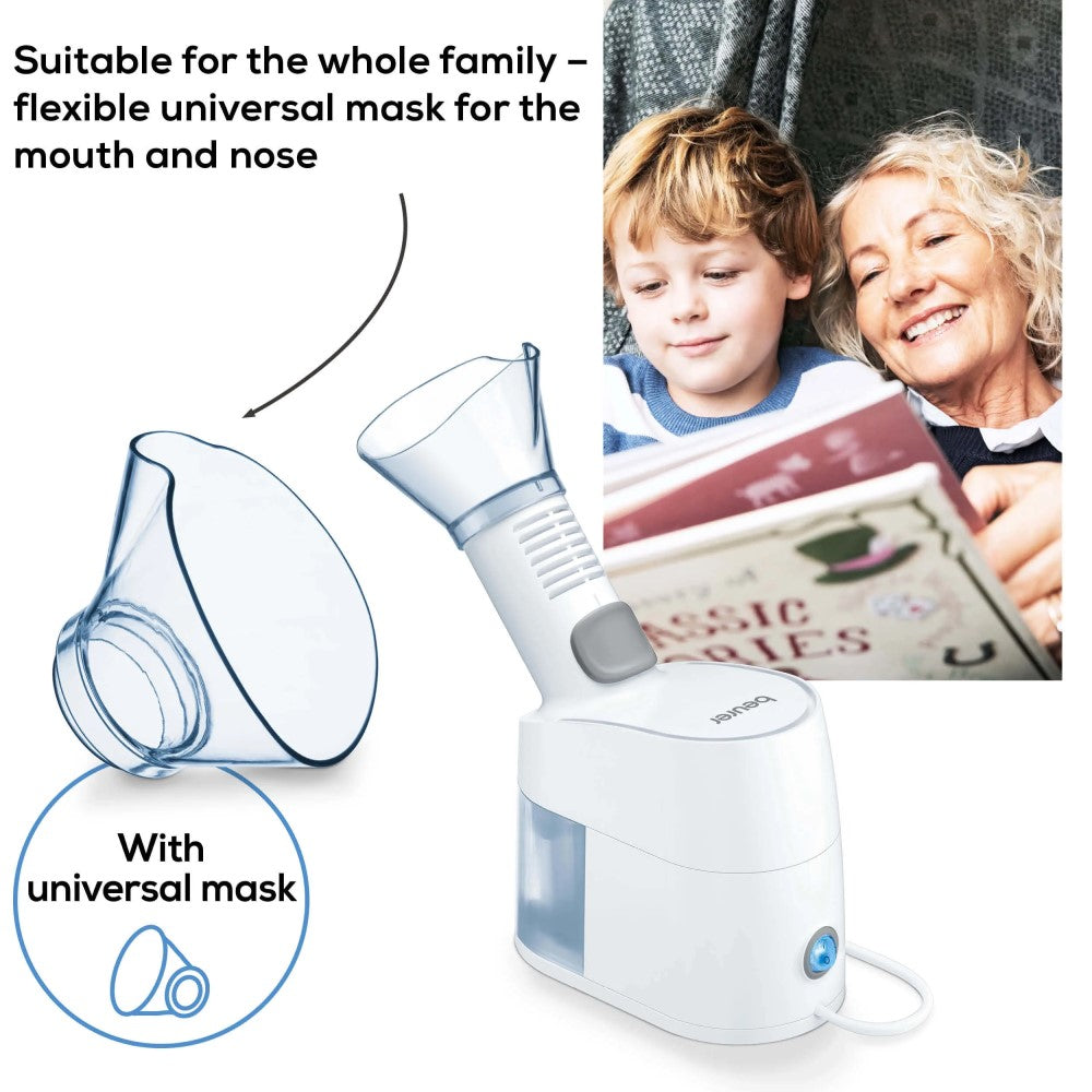 Demo - Beurer Steam Vaporiser & Inhaler: Ease Colds/Coughs or Facial Steamer SI 40