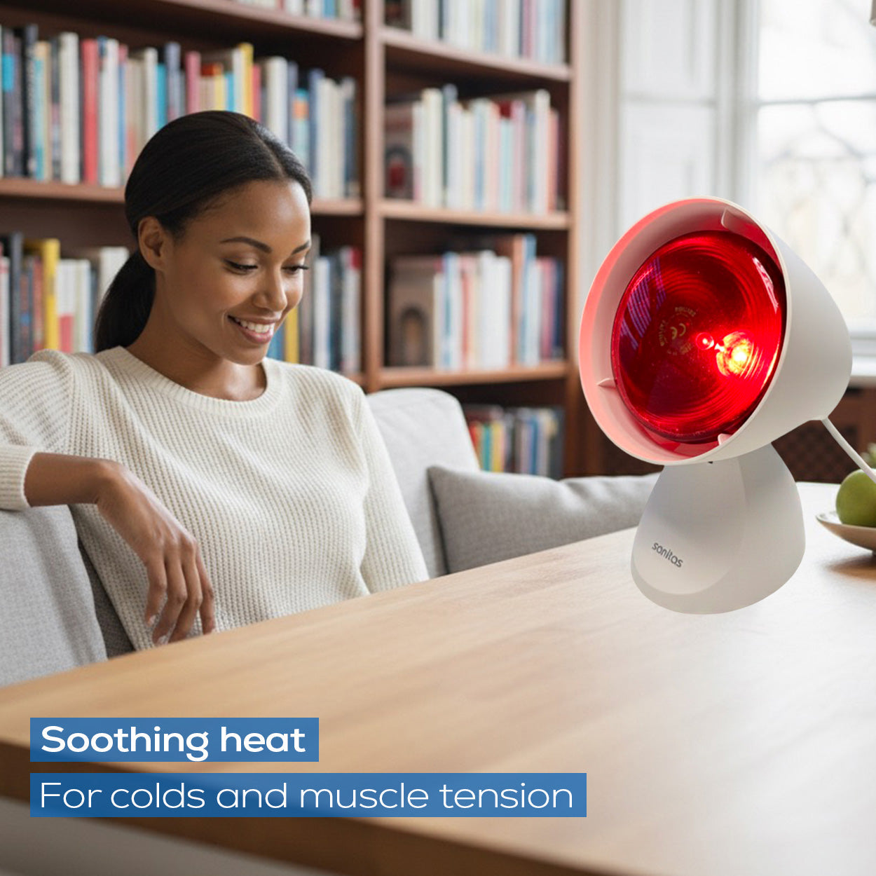 Sanitas Infrared Lamp | Soothing Relief for Colds & Muscle Strains | Targeted Heat Therapy | SIL 16 NEW