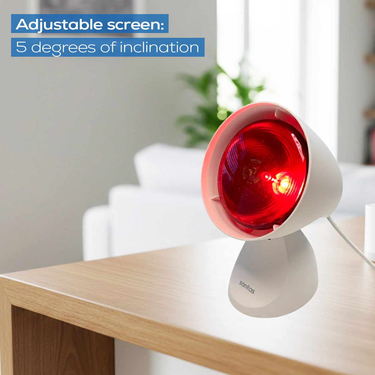 Sanitas Infrared Lamp | Soothing Relief for Colds & Muscle Strains | Targeted Heat Therapy | SIL 16 NEW