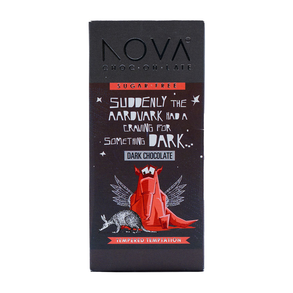 NOVA Artisanal Tempered Chocolate (No Added Sugar) - Dark Slab 100g