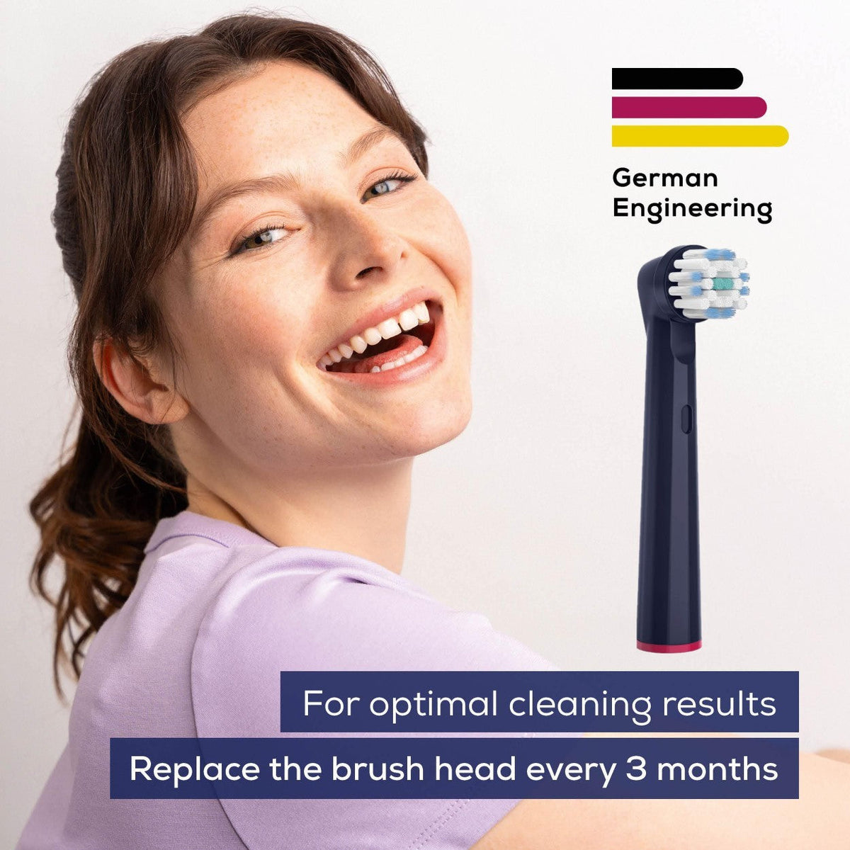 Beurer Spare Toothbrush Heads Compatible with TB, Oral B & Standard Rotating Toothbrushes | Soft Bristles | Eco-Friendly | Sensitive x4