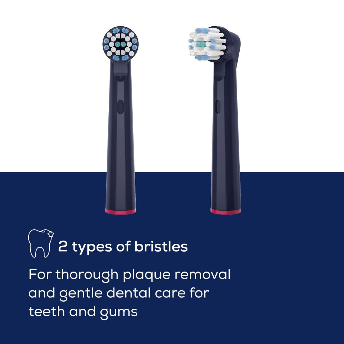 Beurer Spare Toothbrush Heads Compatible with TB, Oral B & Standard Rotating Toothbrushes | Soft Bristles | Eco-Friendly | Sensitive x4