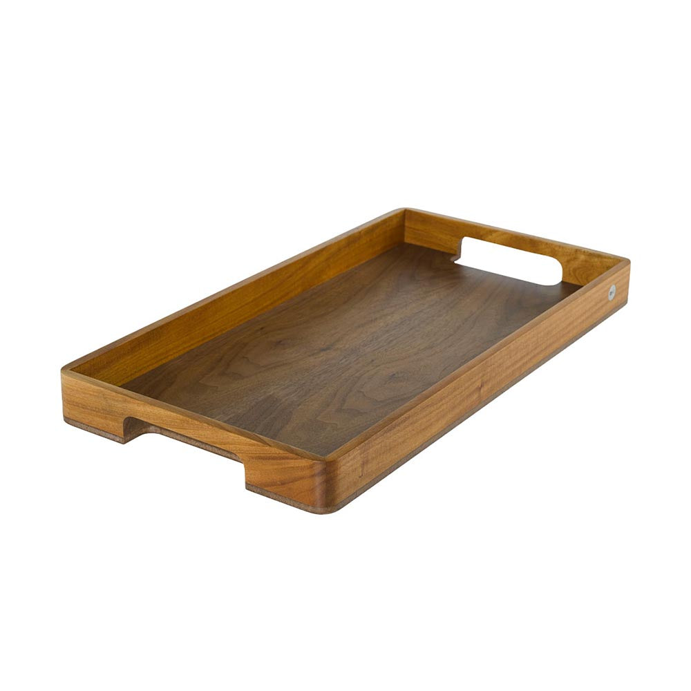 AdHoc Rectangular Wooden Serving Tray with Handles - SERVE 60x31x5 cm