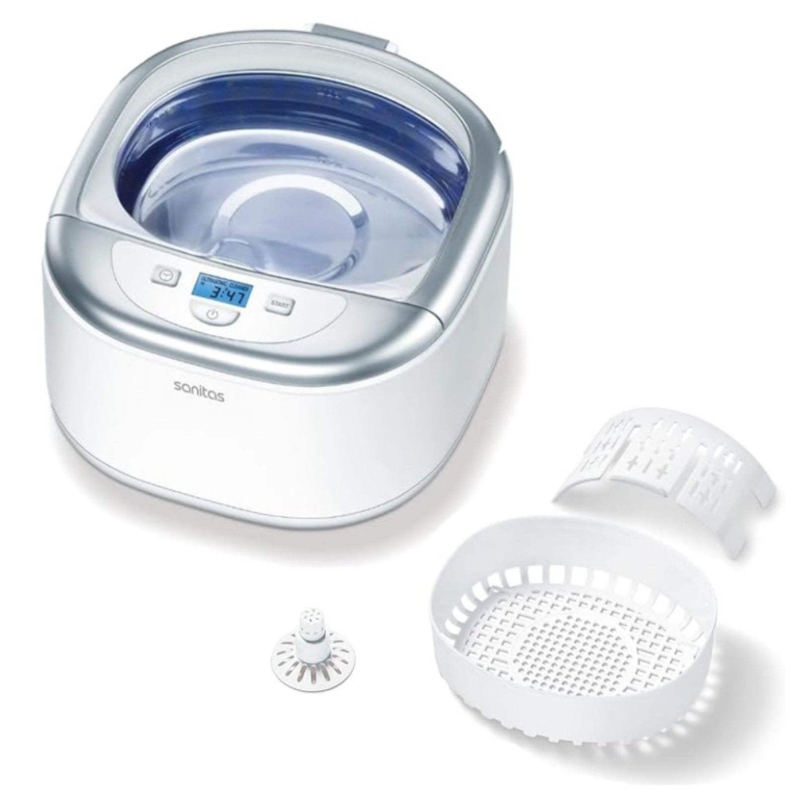 Sanitas Ultrasonic Cleaner | Deep Clean Jewellery, Glasses & Watches | Compact Home Cleaning Device | SUR 42