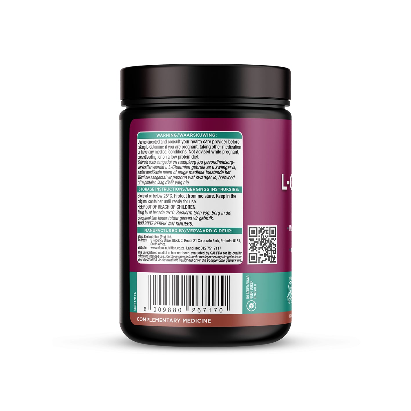 Sfera L-Glutamine Powder - 130g