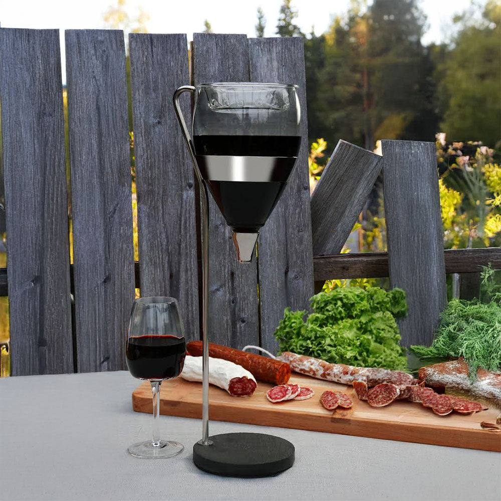 Vagnbys Wine Aerator & Decanter - Table Tower + FREE GIFT - Wine Stopper