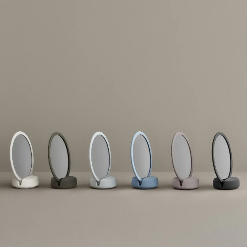 Blomus SONO Cosmetic Mirror with 5x Magnification and Removable Base - Black