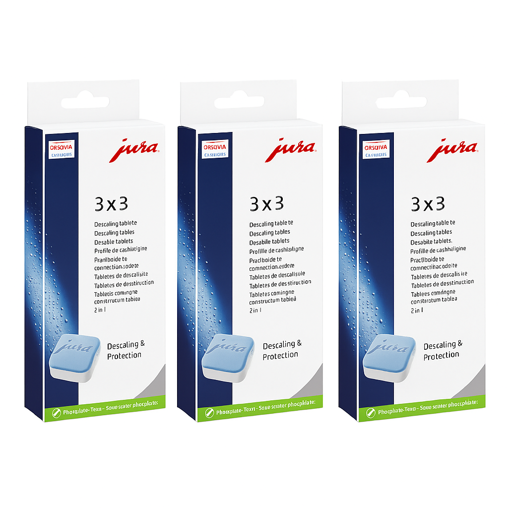 Jura 2‑Phase Descaling Tablets – 3×3 Pack (Special 3‑Pack Bundle Deal)