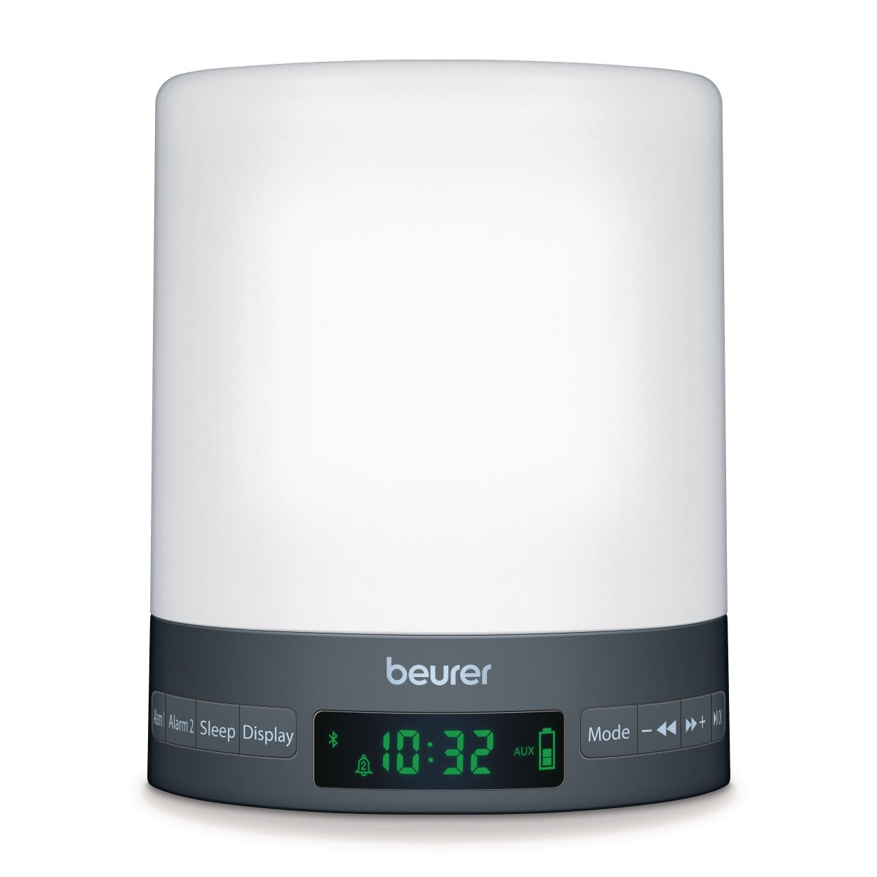 Beurer WL 50 Alarm Clock | Sunrise/Sunset Simulation | Radio & Bluetooth Speaker | Bedside Light | LED Light Colours