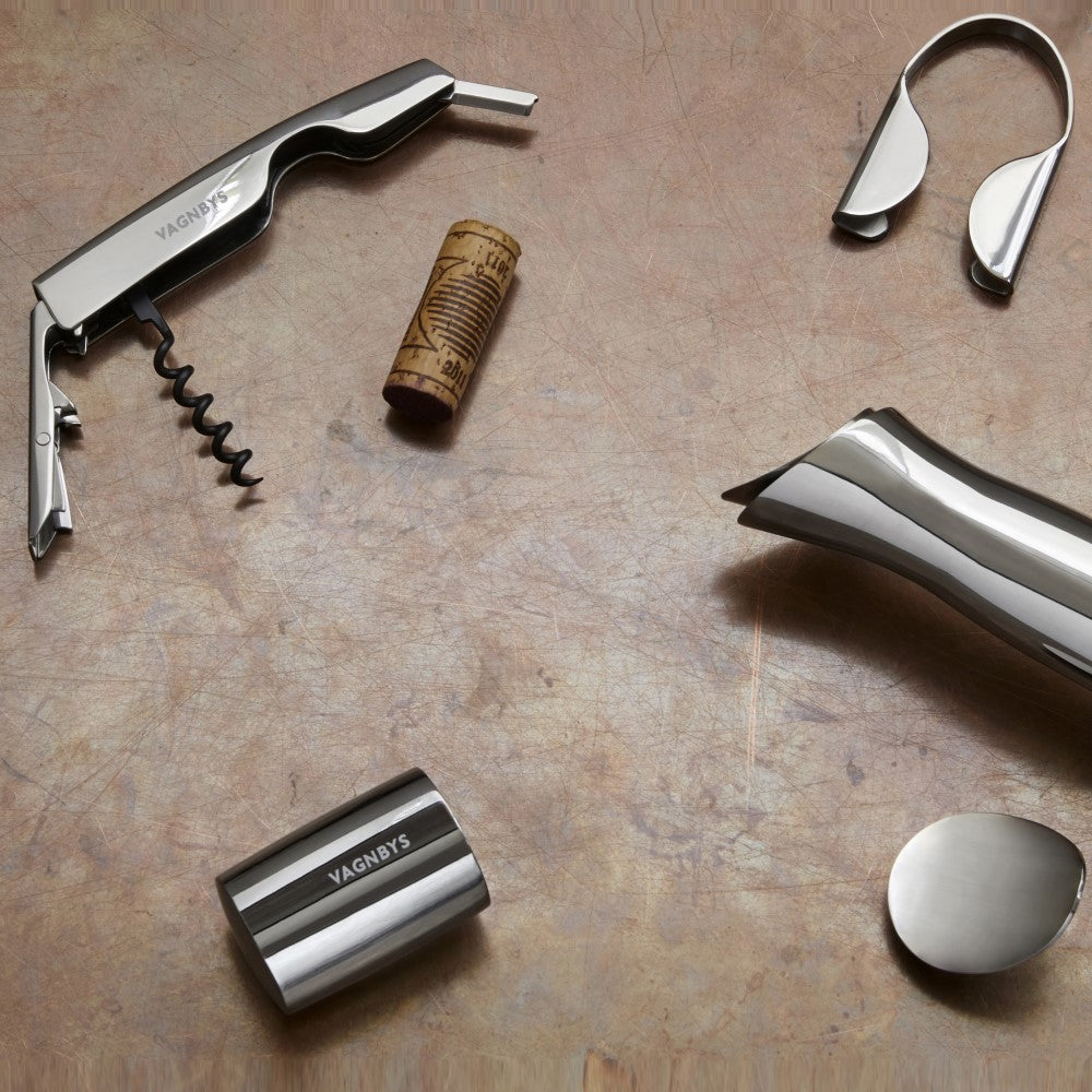 VAGNBYS Barware Wine Tool Set: Waiter's Tool, Wine Stopper & Foil Cutter