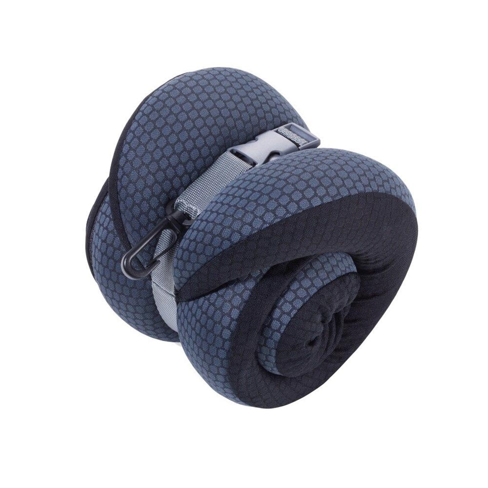 TROIKA Neck Pillow "BUSINESS TRAVEL PILLOW" - Anthracite & Black