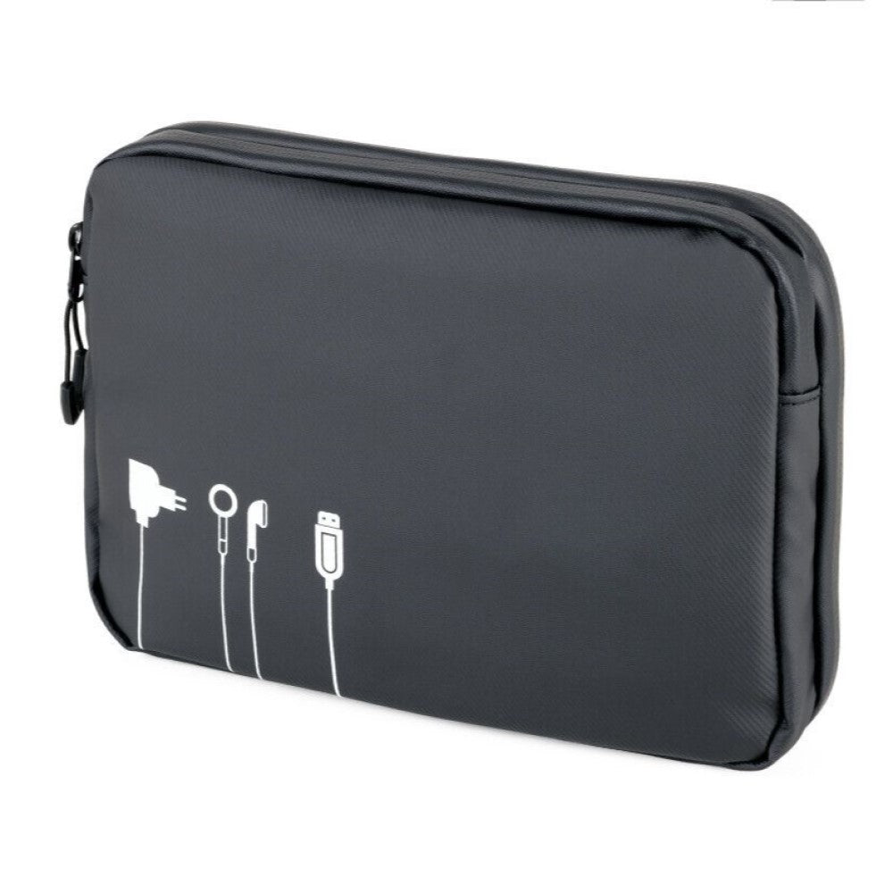 TROIKA Cable Bag / Electronic Accessories Organiser - WATERPROOF TECH CASE
