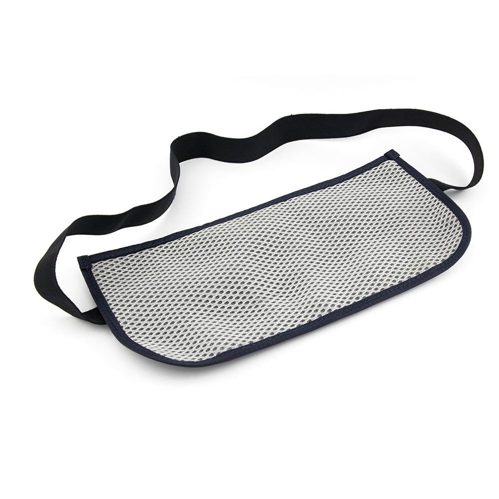 TROIKA Belt Bag with 2 Compartments and RFID Protection Safety Belt Blue