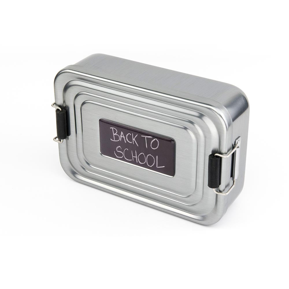 Troika Lunchbox with Clip-Lock Back To School - Aluminium