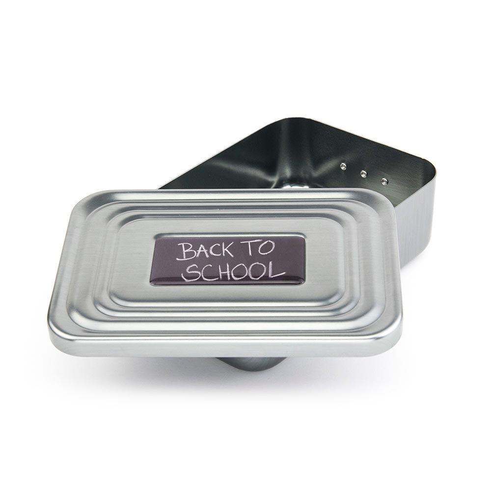 Troika Lunchbox with Clip-Lock Back To School - Aluminium