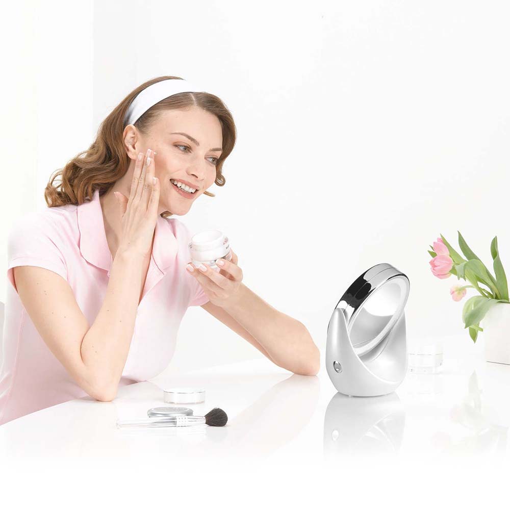 Beurer Germany BS 49 Illuminated Cosmetic Makeup Mirror with LED Lights & 5X Magnification Mirror