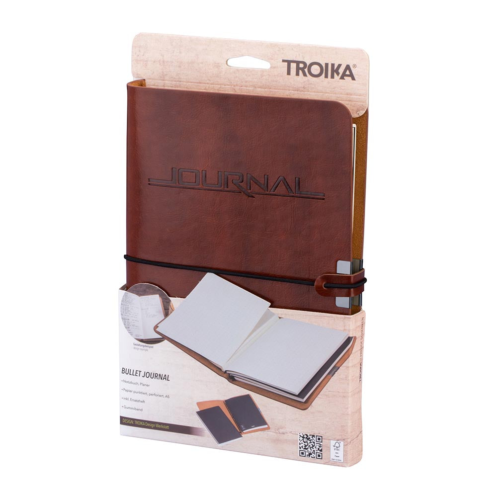 Troika Leatherette Bullet Journal with 2 notebooks