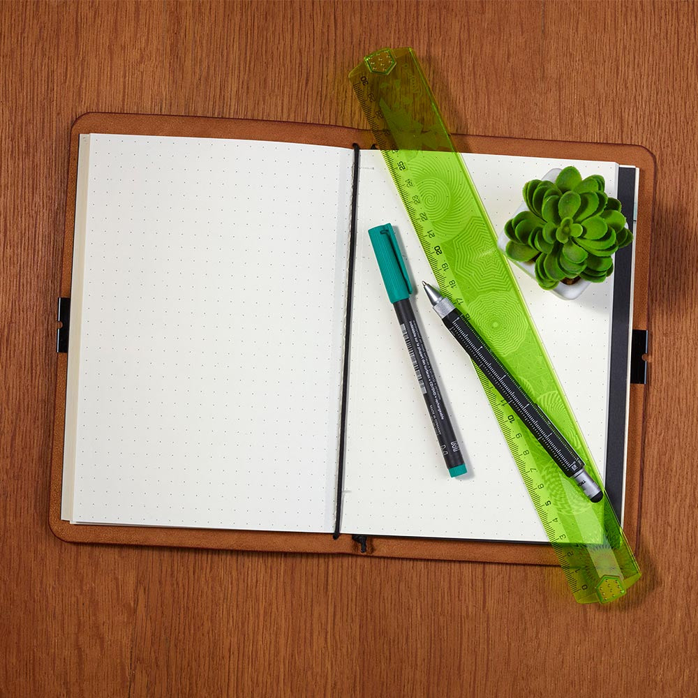 Troika Leatherette Bullet Journal with 2 notebooks