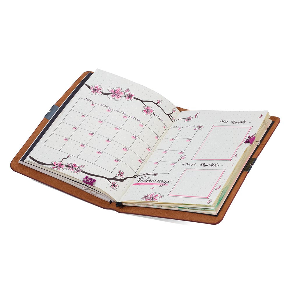 Troika Leatherette Bullet Journal with 2 notebooks