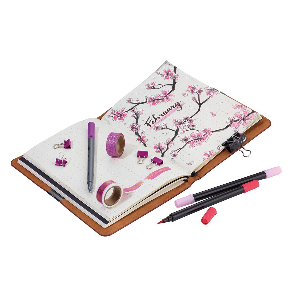 Troika Leatherette Bullet Journal with 2 notebooks