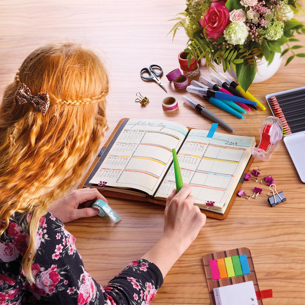 Troika Leatherette Bullet Journal with 2 notebooks