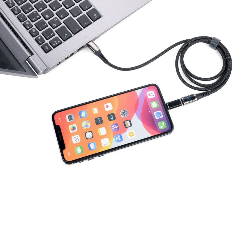 Troika High-Speed USB-C Charging & Data Transfer Cable – 1m Textile Coated Cable