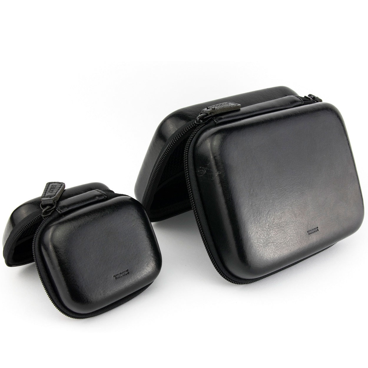 TROIKA Protective Organiser Cases with Zip ONPACK Black-Set of 2