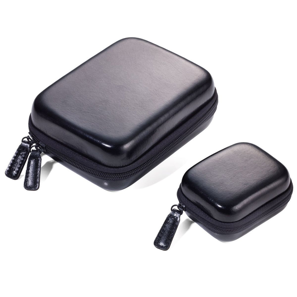 TROIKA Protective Organiser Cases with Zip ONPACK Black-Set of 2
