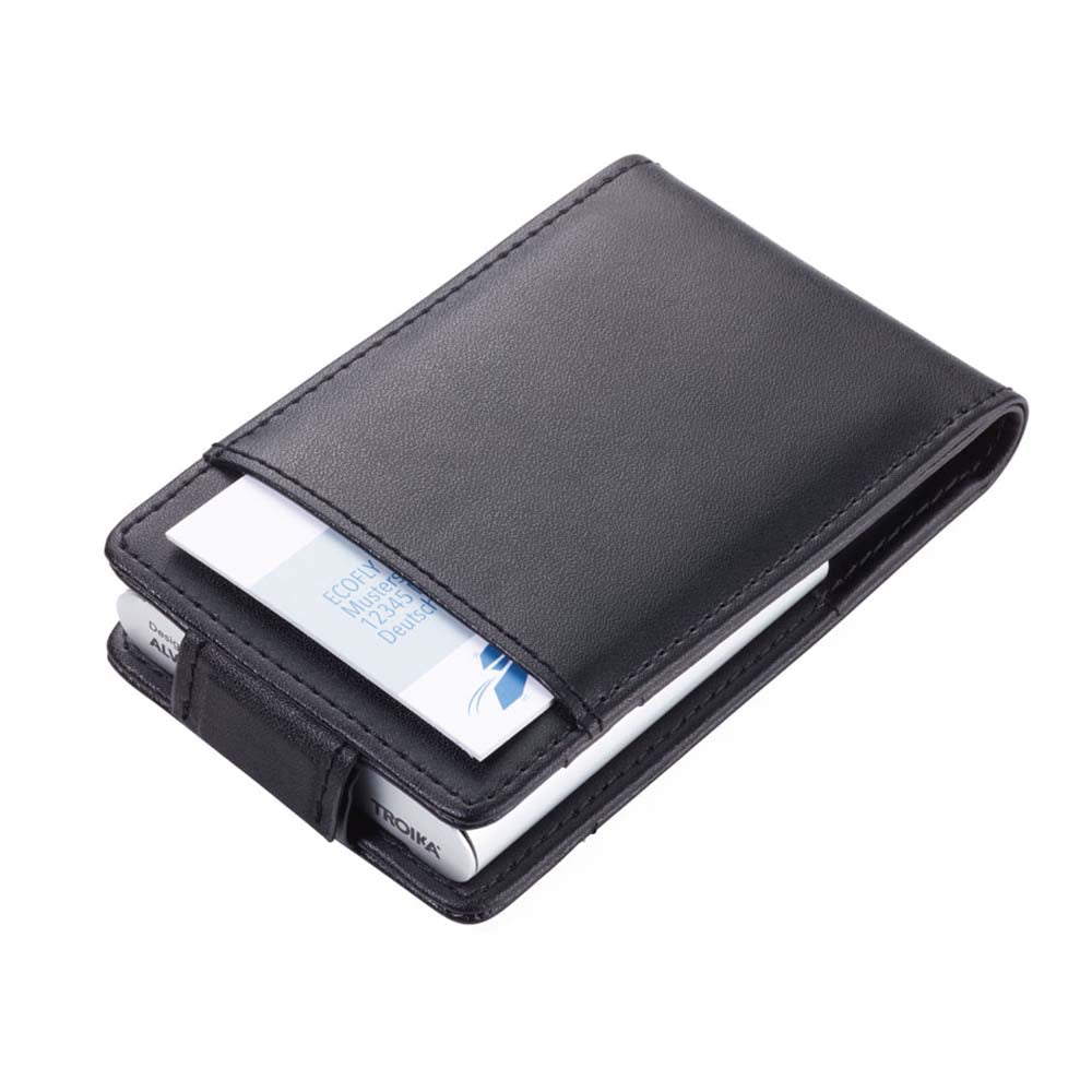 TROIKA - RFID Shielding Credit Card Case - Black and Silver