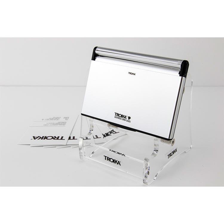 TROIKA Business Card Case with Hydrodynamic Opening Mechanism MR. SLOWHAND