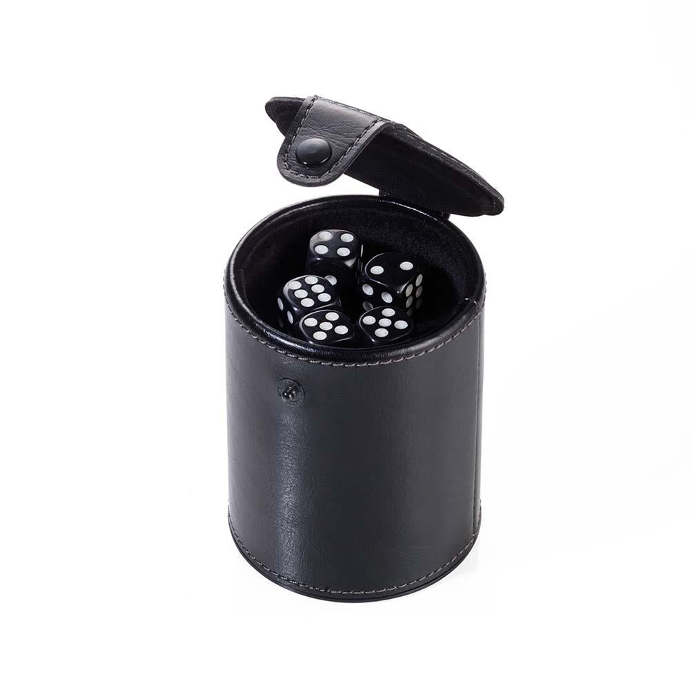 TROIKA Dice Cup Travel Game DICE TO GO with 5x Dice