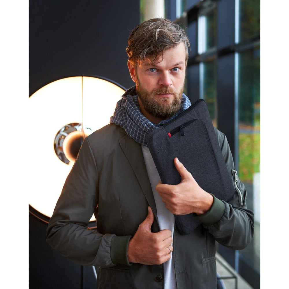 TROIKA Laptop Bag & Portfolio Document Bag for Tablet up to 13": Black