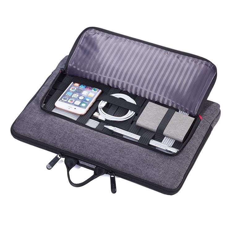 TROIKA Laptop Bag & Portfolio Document Bag for Tablet up to 13": Grey