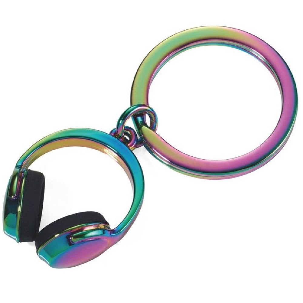 TROIKA Keyring with Headphones Charm ā HEADPHONES MULTICOLOUR